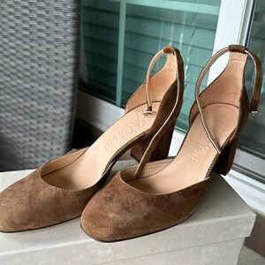 J.Crew Maisie Ankle Strap Heels in Italian Suede size 8.5